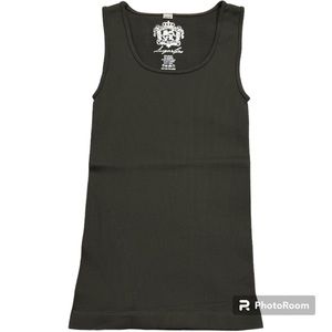 Sugarlips seamless ribbed stretchy tank loden green Girls’ One Size Fits Most